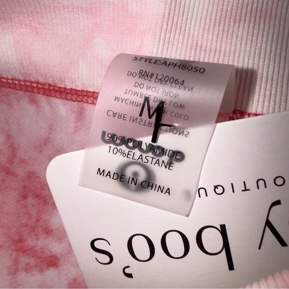 Mono B Pink and White Leggings women’s size medium - Picture 7 of 7